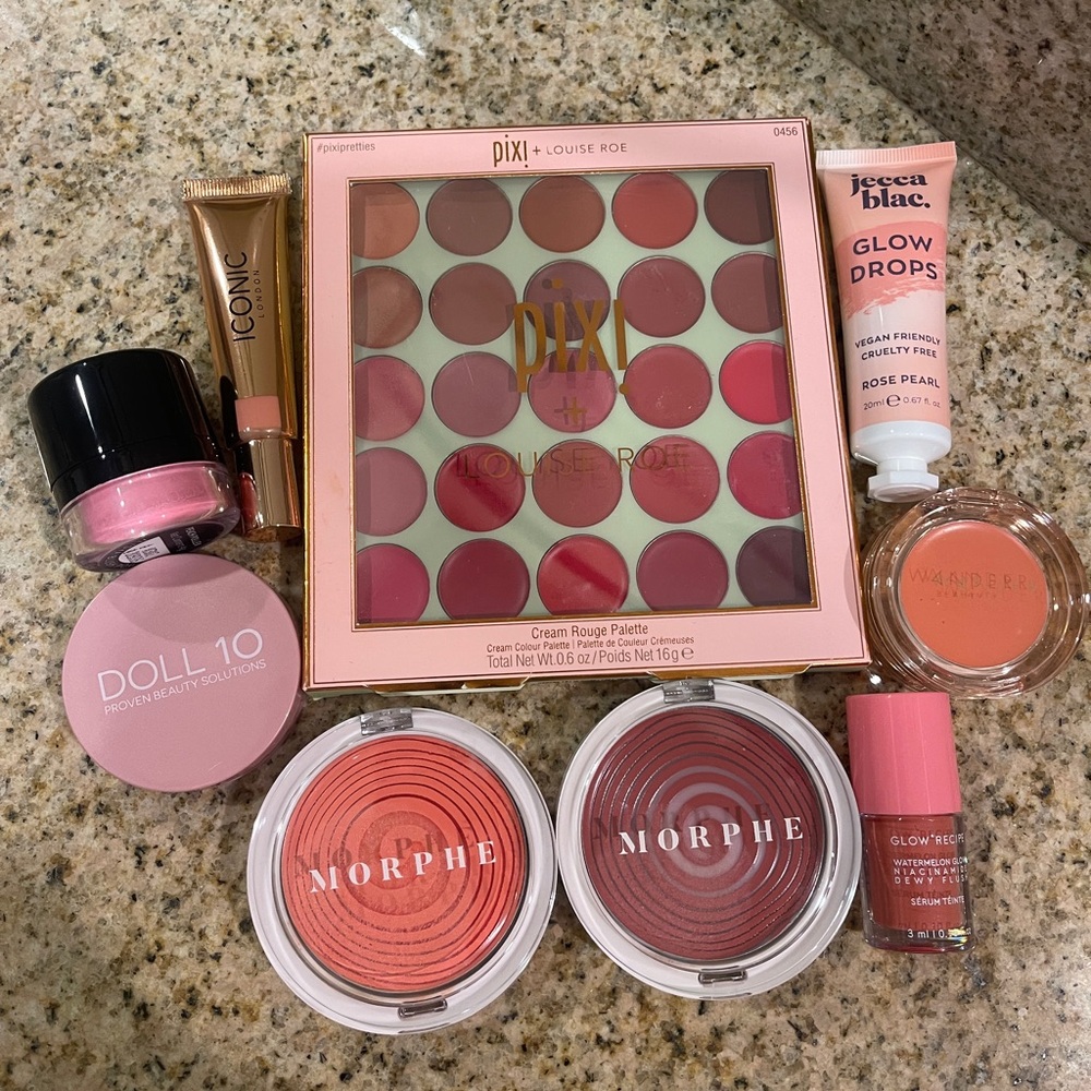 Morphe Pixi Doll 10 Glow Recipe Wander Beauty Iconic London Blush Makeup Lot